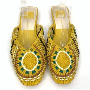 Dolce Vita flats size 7.5 multicolored braided flatforms bohemian Bollywood